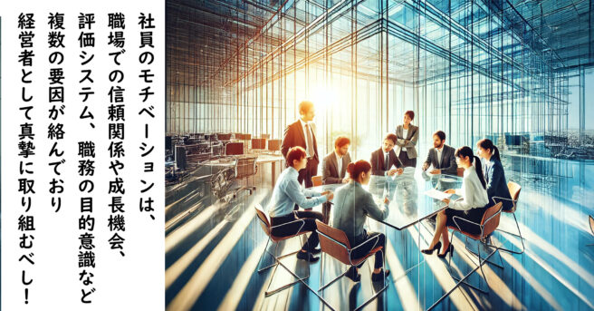 なぜ社員のモチベーションが低いのか？原因を突き止め、行動するための指南書